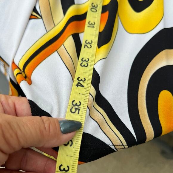 women’s dress, size L, polyester, swirls, colorful - Picture 9 of 9